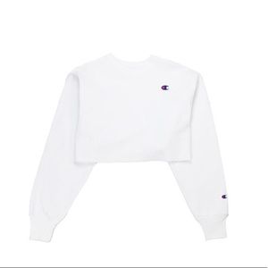 Champion Women’s cropped cut off Crew